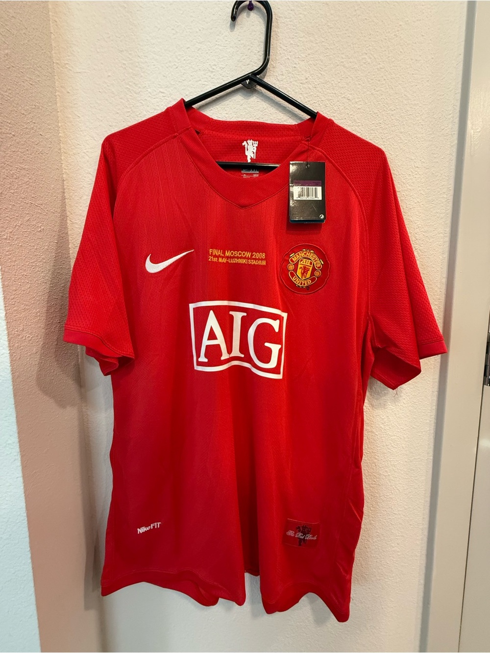 Nike Manchester United Ronaldo Red AIG Home Jersey